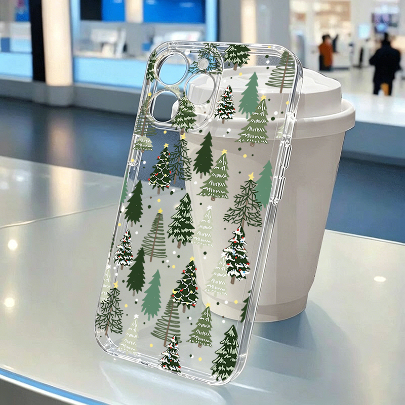 Phone Cases Xr Iphone - Winter Snowflake Christmas Tree Clear Phone