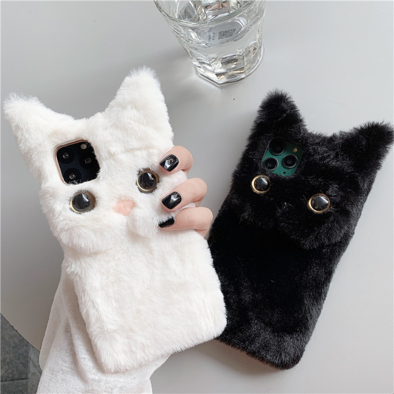 3D Cute Cartoon Cat Furry Plus - Phone Cases Iphone 13 评论和价格
