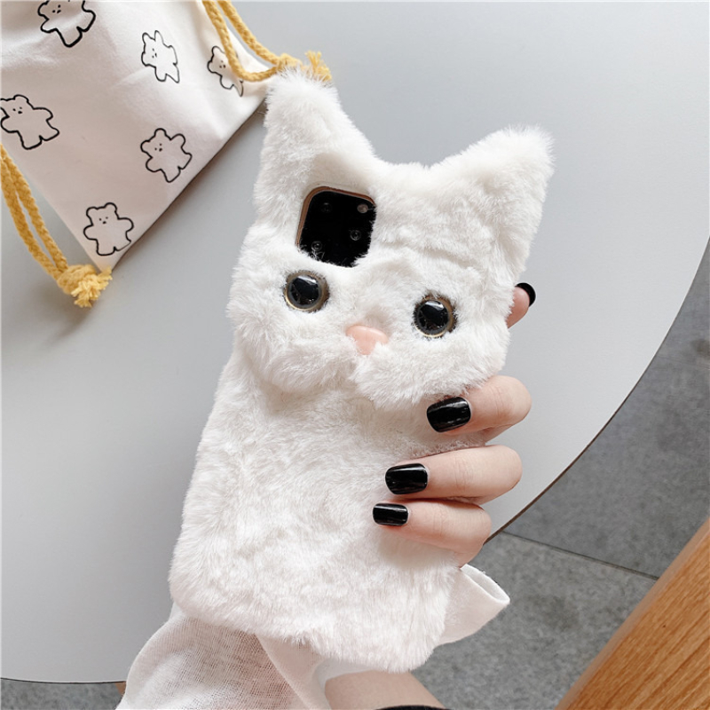 3D Cute Cartoon Cat Furry Plus - Phone Cases Iphone 13 评论和价格