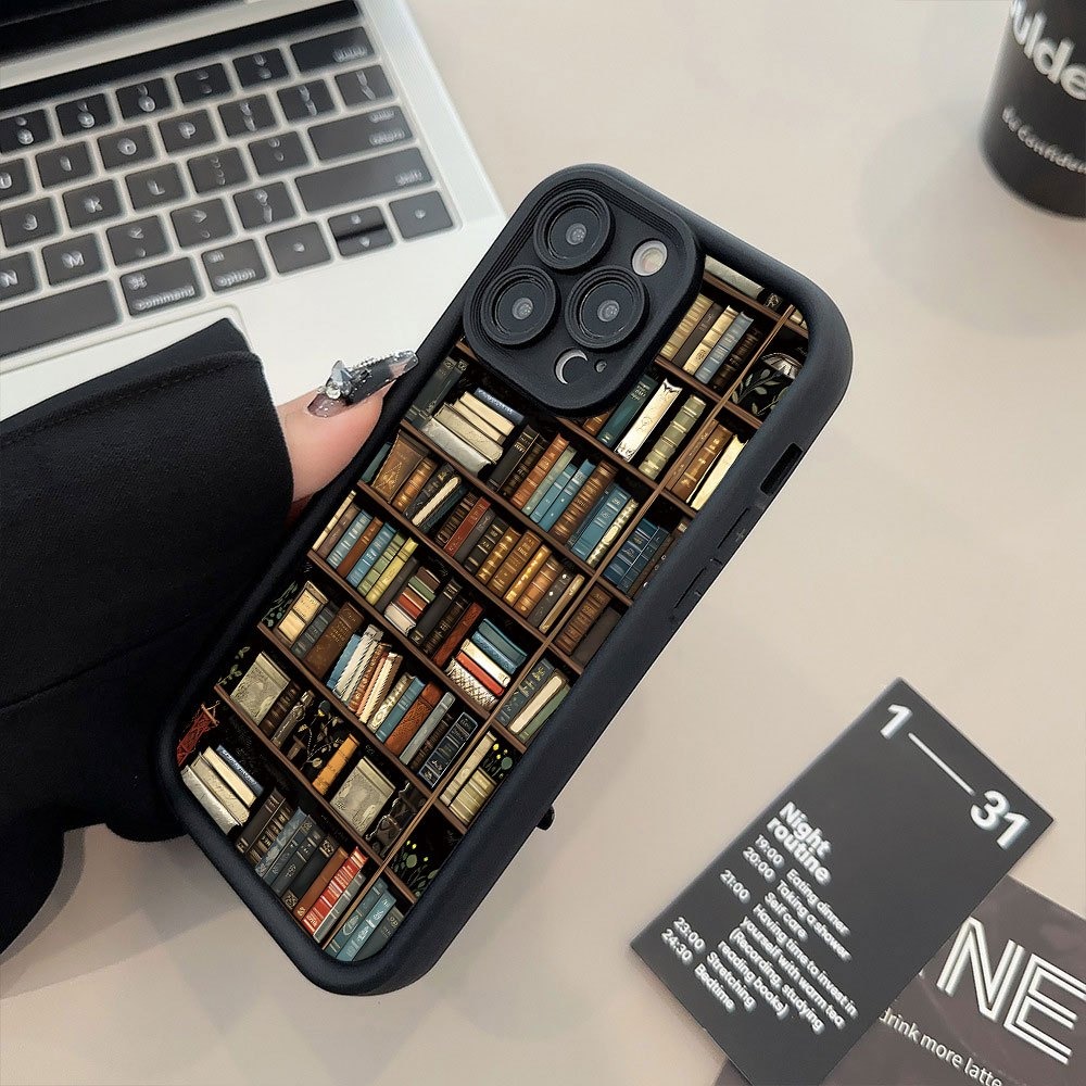 Book Shelf Creative Pattern Ph - Phone Cases Xr Iphone 评论和价格