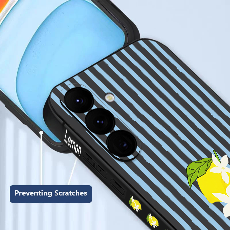 Stripe Lemon Print TPU Phone C - Phone Cases Galaxy A16 5G 评论和价格