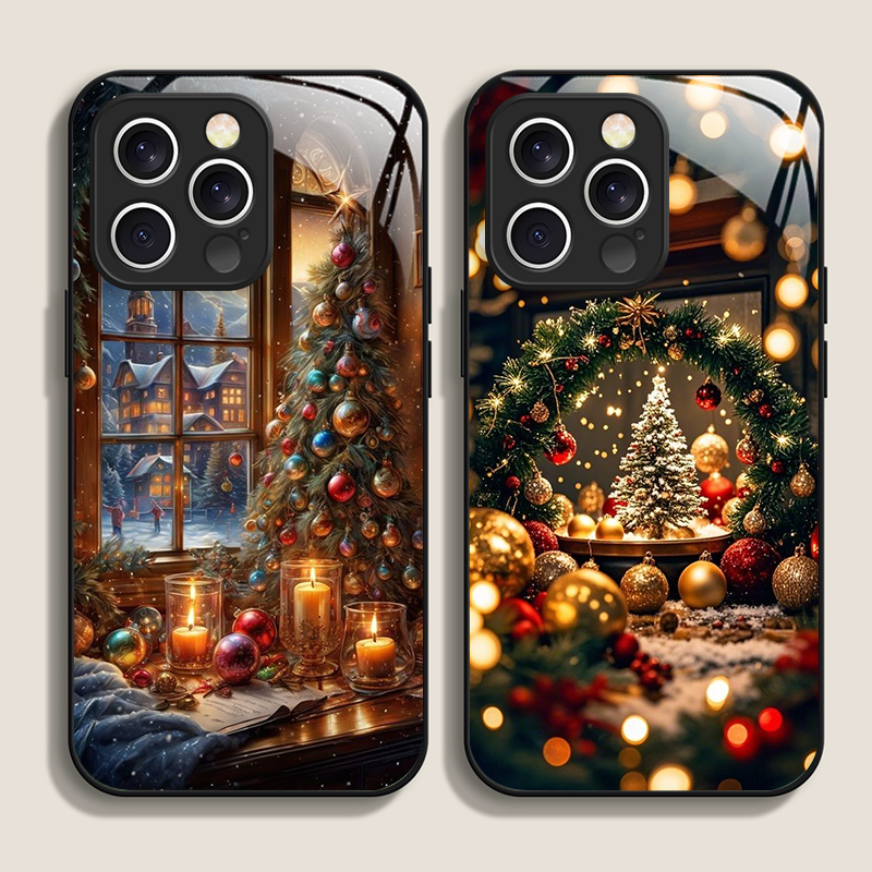 Christmas Tree Gift Snowy Town - Phone Cases Xr Iphone 评论和价格