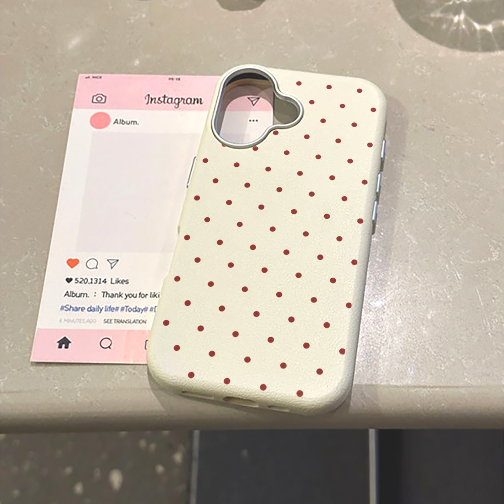 Ins Lovely Polka Dots Phone Ca - Phone Cases Xiaomi 15 评论和价格